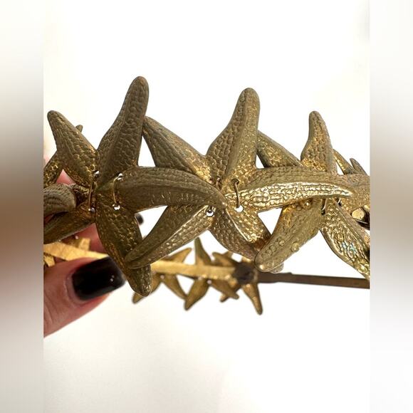Eugenia Kim RARE HAND CAST bronze STARFISH headband bought at Henri Bendel, NYC main image 9